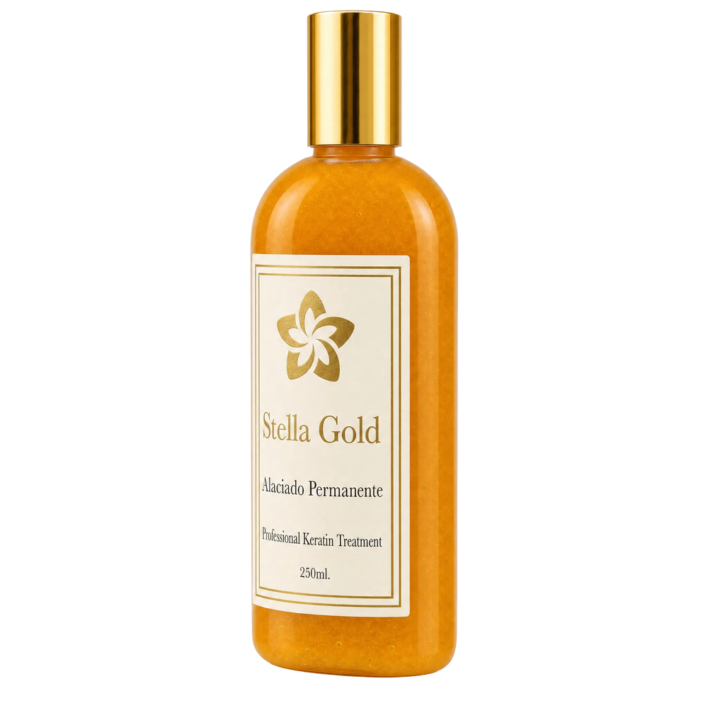 Keratina alaciante sin formol Stella Gold, frasco de 250 ml
