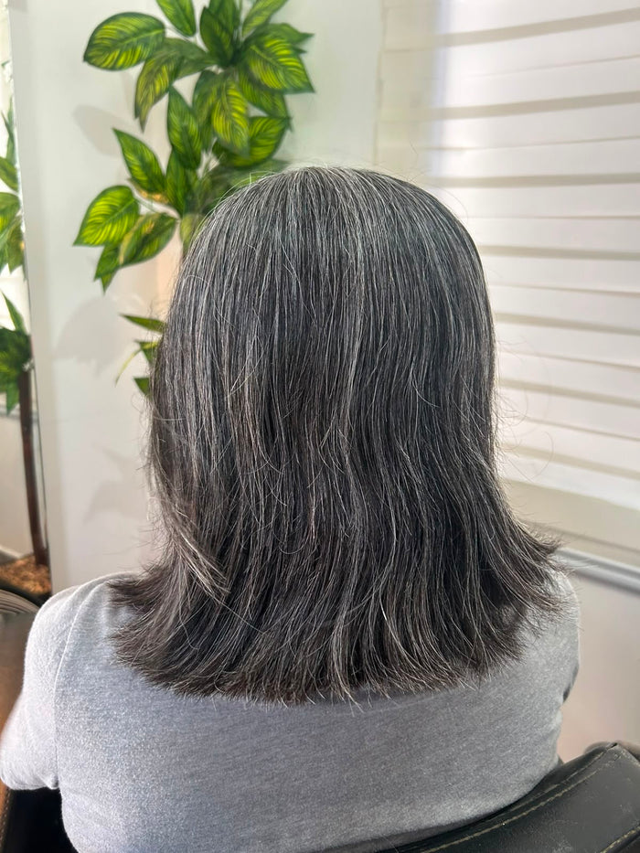 Cabello antes del alaciado Stella Gold · caso 08